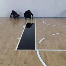 武汉室内木地板篮球馆，运动实木地板哪家好